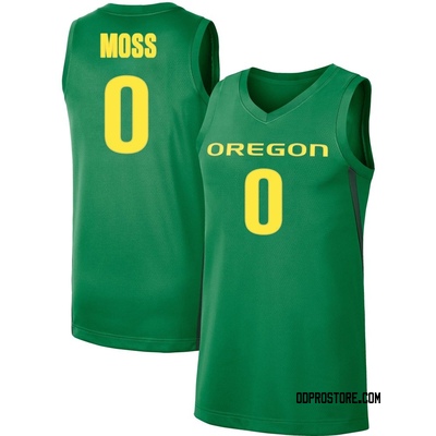 Men's Ra'Heim Moss Oregon Ducks Replica Basketball Jersey - Green