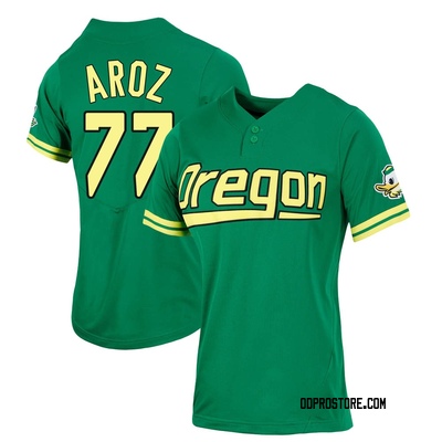 Women's Anson Aroz Oregon Ducks Replica Two-Button Baseball Jersey - Green