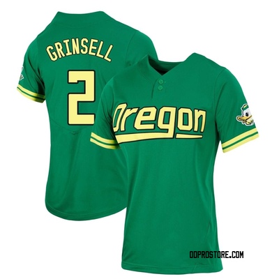 Women's Grayson Grinsell Oregon Ducks Replica Two-Button Baseball Jersey - Green